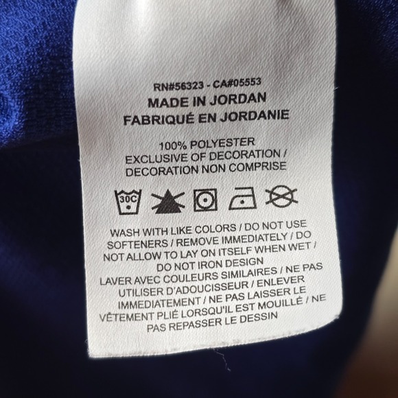 Nike Men's Dri-FIT Pullover Shirt Size L Blue Short Sleeve Polyester - Picture 11 of 13